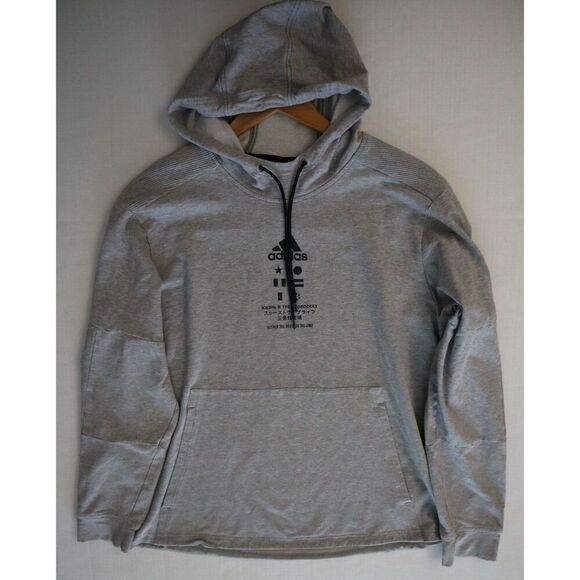 Adidas DX1418 Women's Sz XL Gray "Only the Best for the Athlete" Hoodie - Picture 6 of 6